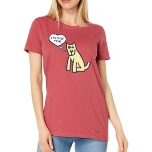 Life is Good “I Woof You” Tee NWT